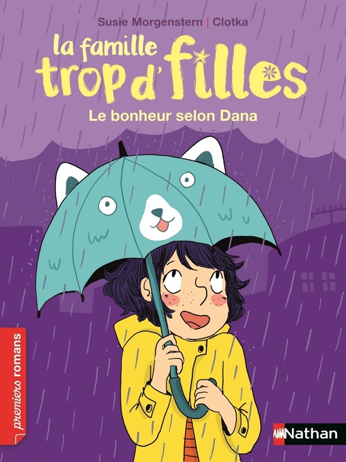 Couverture ebook de La famille trop d' filles - Le bonheur selon Dana, de Susie Morgenstern, Clotka