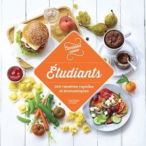 Couverture ebook de Etudiants 100 recettes rapides et économiques, de Collectif