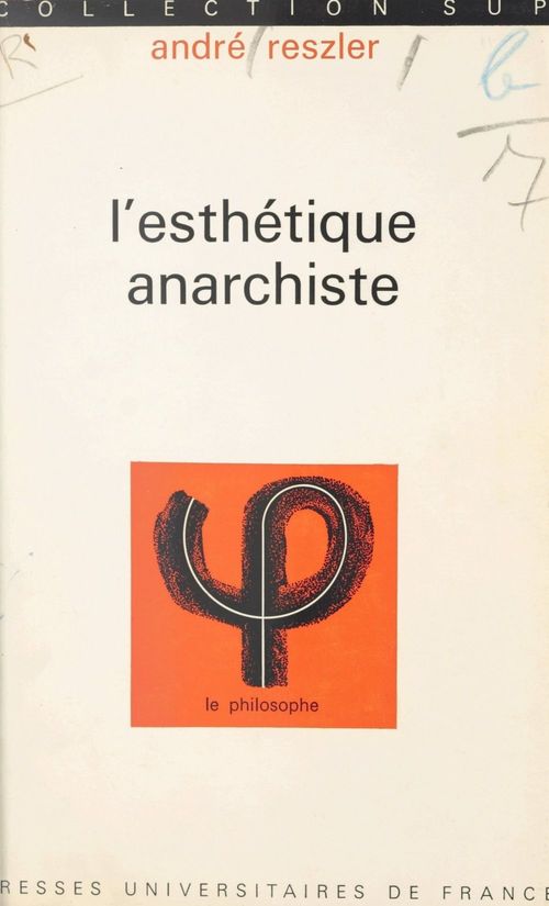 Couverture ebook de L'esthétique anarchiste, de André Reszler