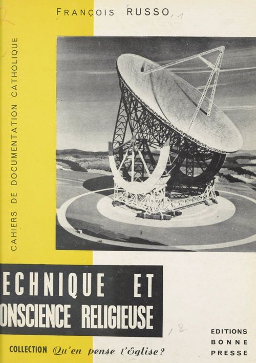 Couverture ebook de Technique et conscience religieuse, de Francois Russo, Remy Munsch