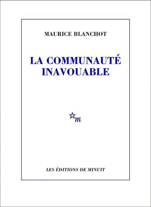 ebook cover of La Communauté inavouable, by Maurice Blanchot
