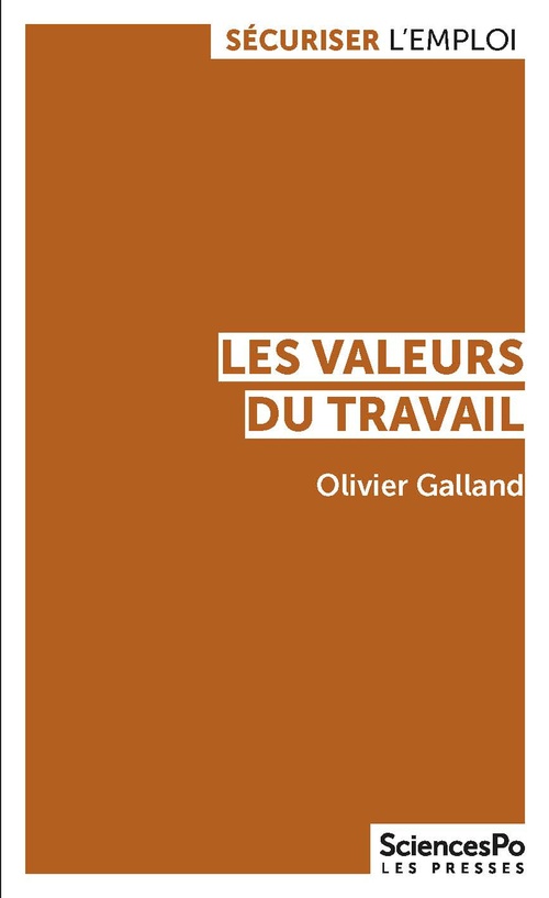 ebook cover of Les valeurs du travail, by Olivier GALLAND