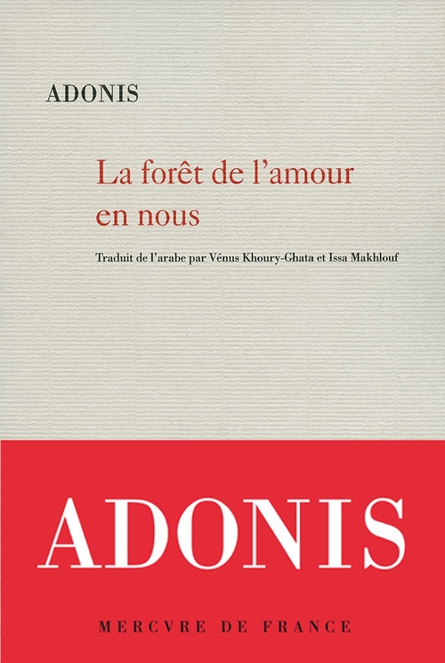 Couverture ebook de La forêt de l'amour en nous, de Adonis