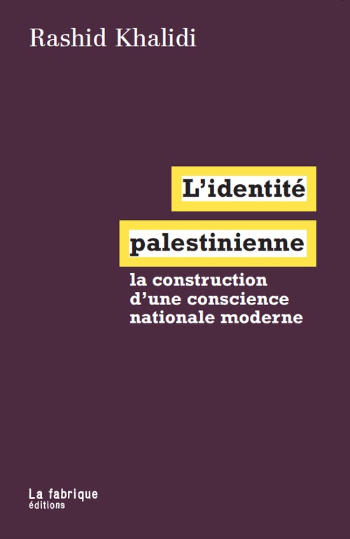 ebook cover of L'identité palestinienne, by Rashid Khalidi