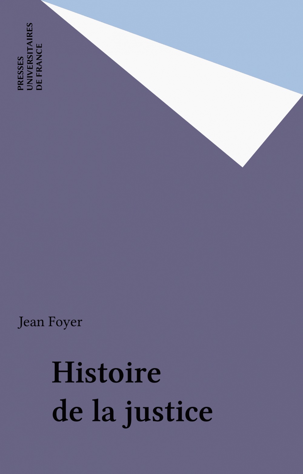 ebook cover of Histoire de la justice, by Jean Foyer
