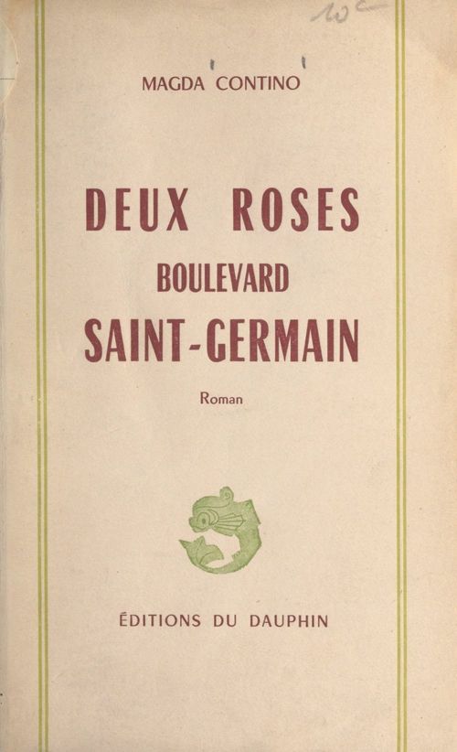 ebook cover of Deux roses boulevard Saint-Germain, by Magda Contino