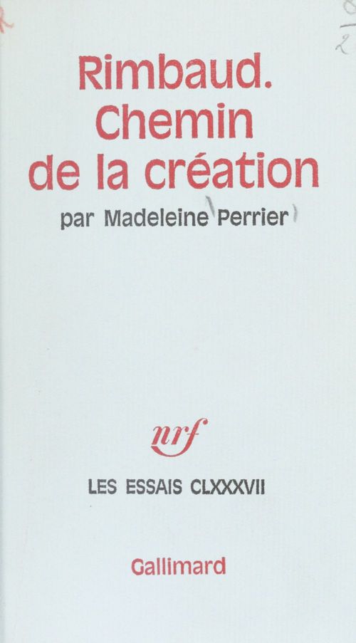 Couverture ebook de Rimbaud, de Perrier Madeleine