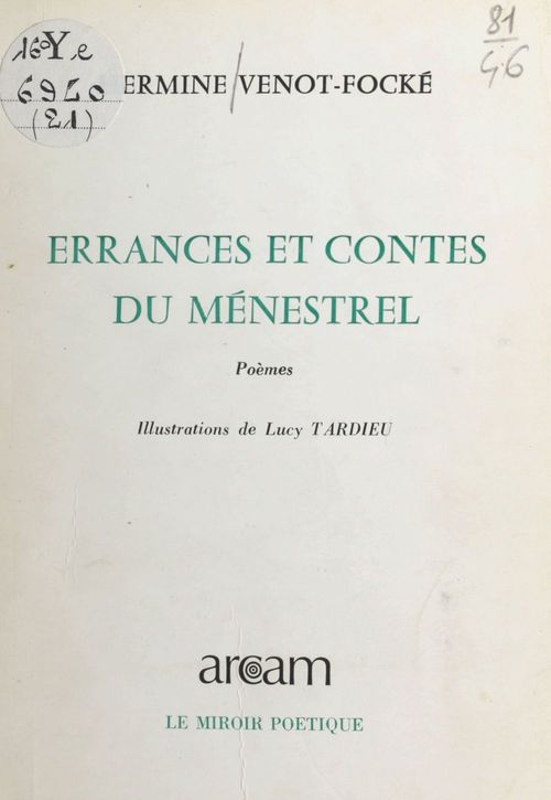 ebook cover of Errances et contes du ménestrel, by Hermine Venot-Focke