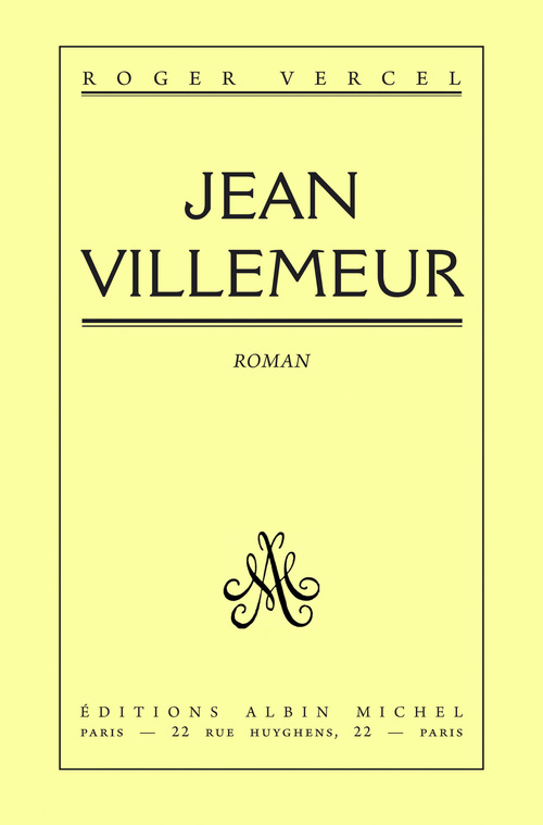 ebook cover of Jean Villemeur, by Roger Vercel