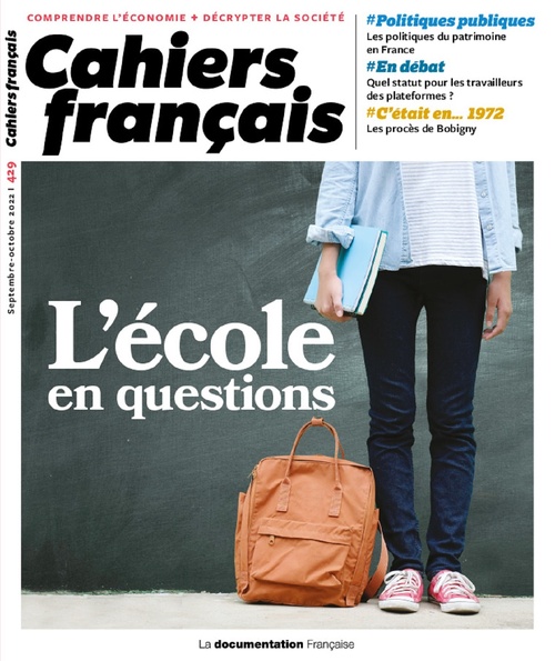 ebook cover of Cahiers français : L'école en questions n°429, by Documentation Francaise