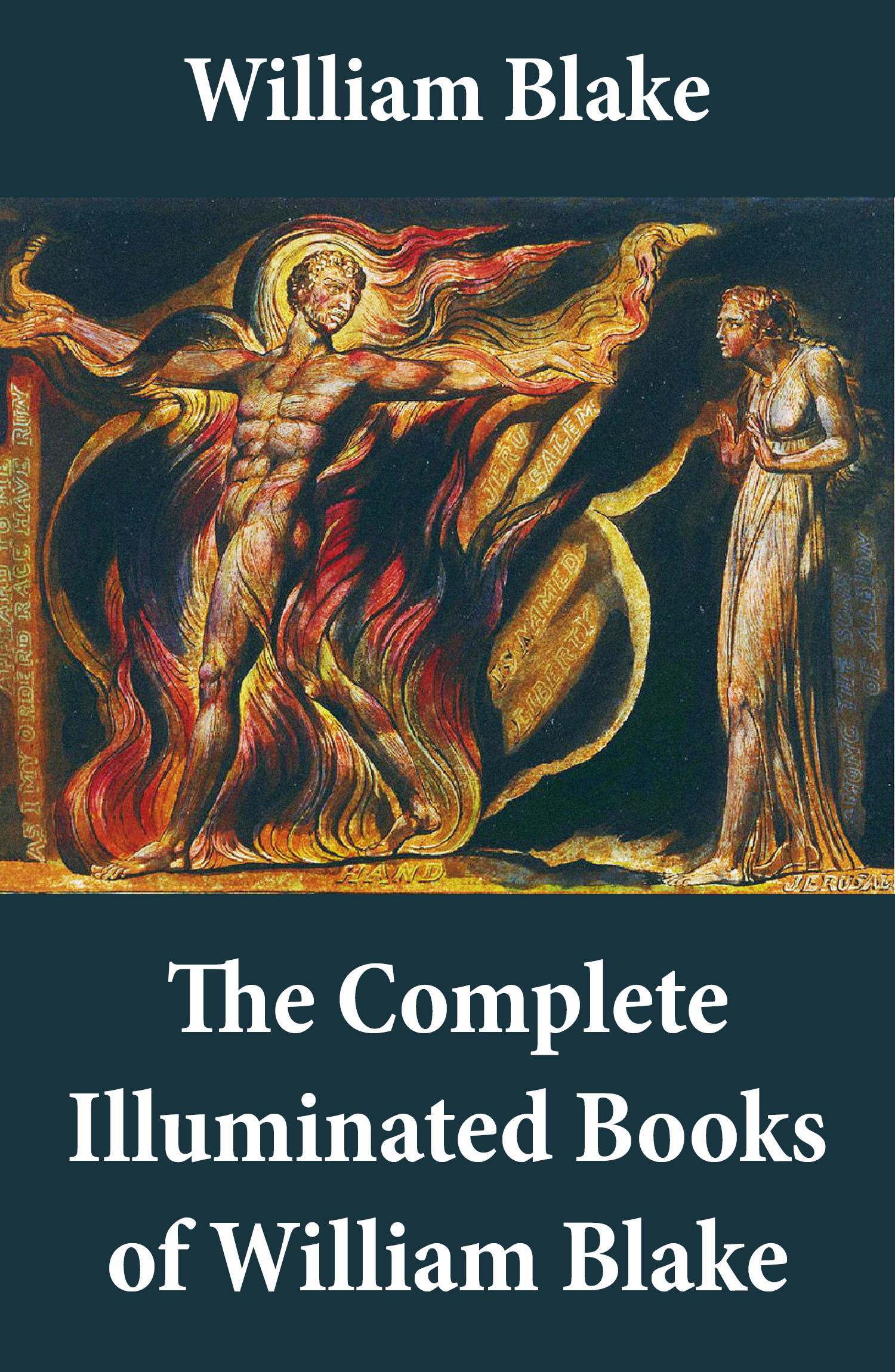 ebook cover of The Complete Illuminated Books of William Blake (Unabridged - With All The Original Illustrations), by William Blake