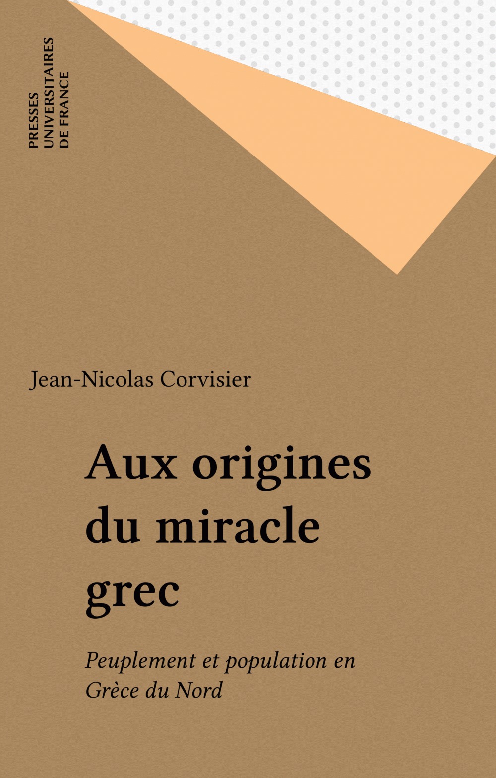 Couverture ebook de Aux origines du miracle grec, de Jean-nicolas Corvisier