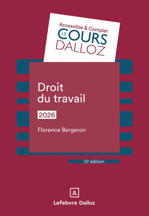ebook cover of Droit du travail 2026 12ed, by François Gaudu, Florence Bergeron