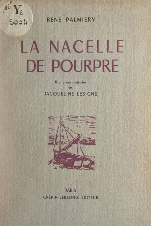 Couverture ebook de La nacelle de pourpre, de Rene Palmiery