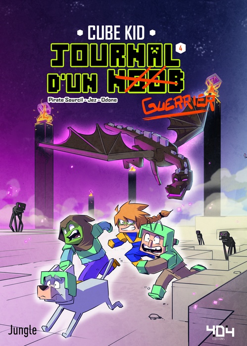 Couverture ebook de Journal d'un Noob - Tome 4, de Cube Kid, Piratesourcil, Jez