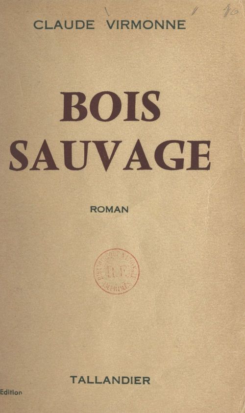 Couverture ebook de Bois-sauvage, de Claude Virmonne
