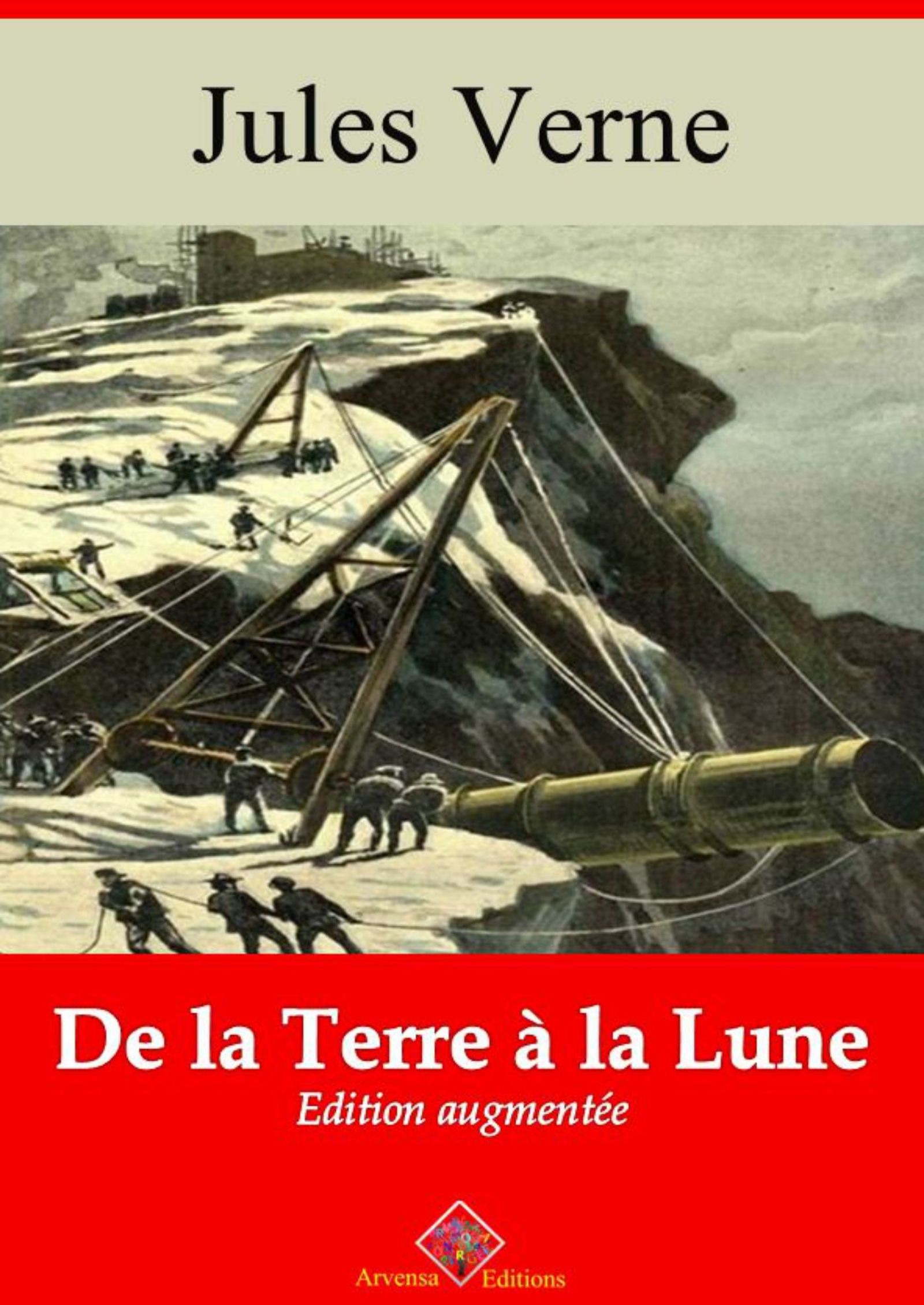 Couverture ebook de De la Terre à la Lune - suivi d'annexes, de Jules Verne