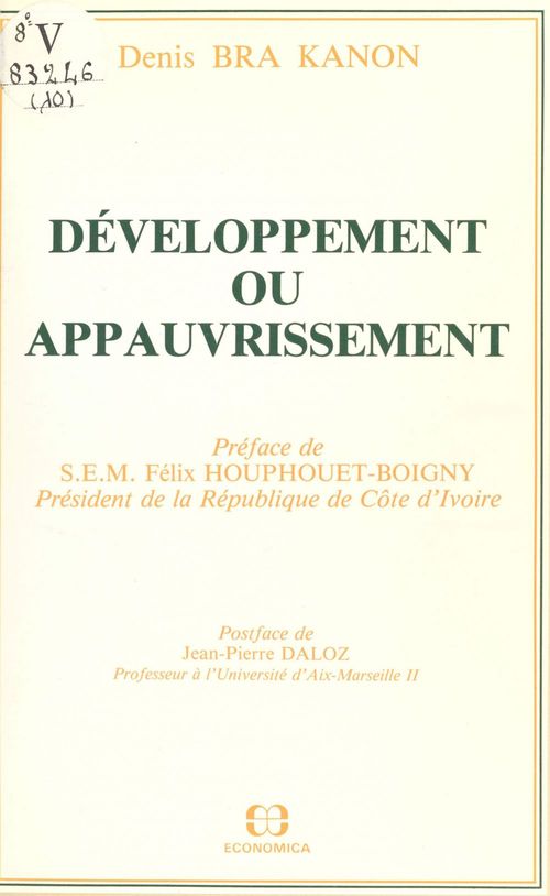 ebook cover of Développement ou appauvrissement, by Bra-Kanon/Denis