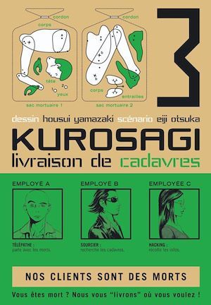 Couverture ebook de Kurosagi T03, de Eiji Otsuka, Housui Yamazaki