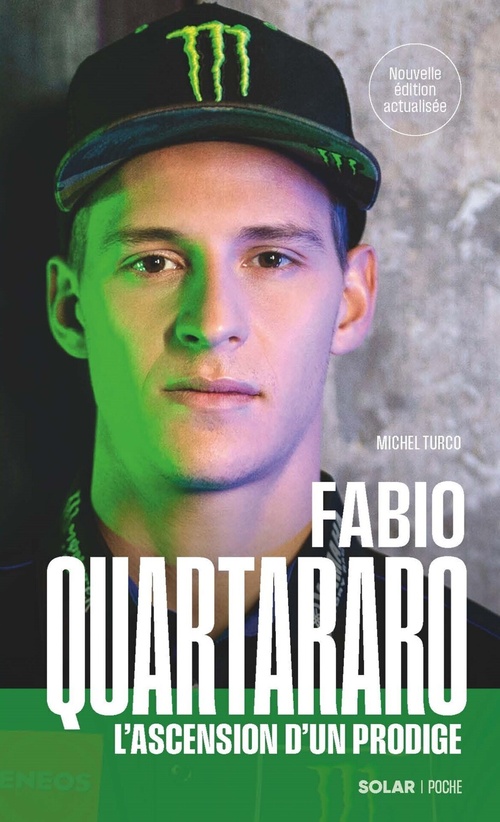 Couverture ebook de Fabio Quartararo, l'ascension d'un prodige - Nouvelle édition, de Michel Turco
