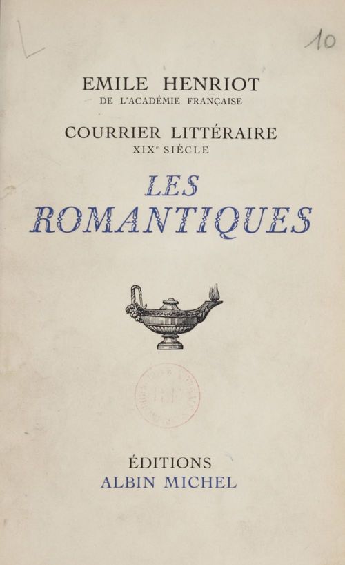 ebook cover of Courrier littéraire..., by Emile Henriot