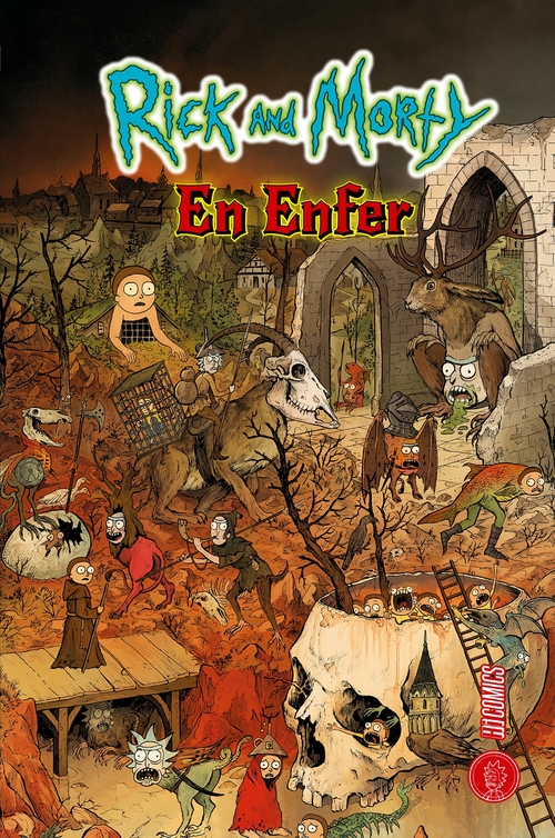 Couverture ebook de Rick & Morty en Enfer, de Ryan Ferrier, Constanza Oroza
