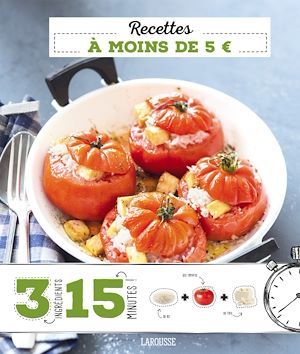 Couverture ebook de Recettes à moins de 5 euros, de Collectif
