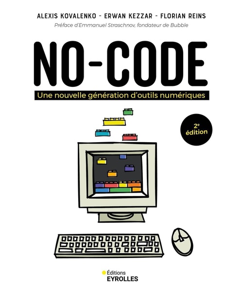 Couverture ebook de No-code -2e édition, de Erwan Kezzar, Alexis Kovalenko, Florian Reins