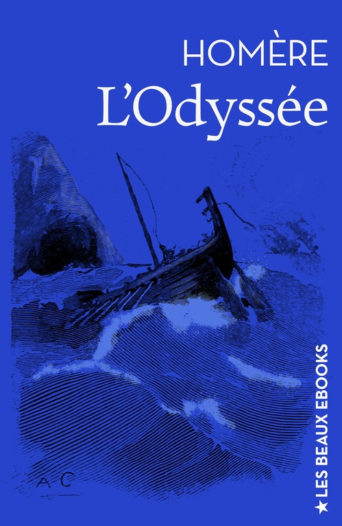 ebook cover of L'Odyssée, by Homere