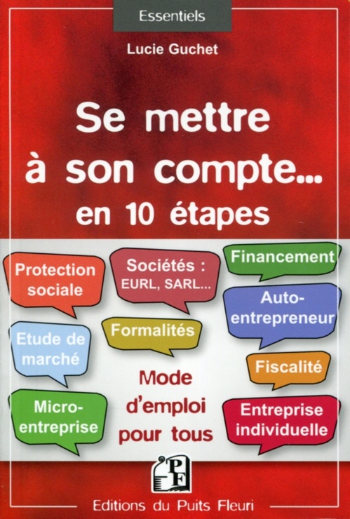 ebook cover of Se mettre à son compte... en 10 étapes, by Lucie Guchet
