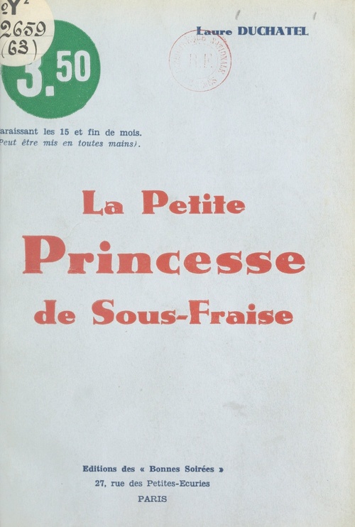ebook cover of La petite princesse de sous-fraise, by Laure Duchatel