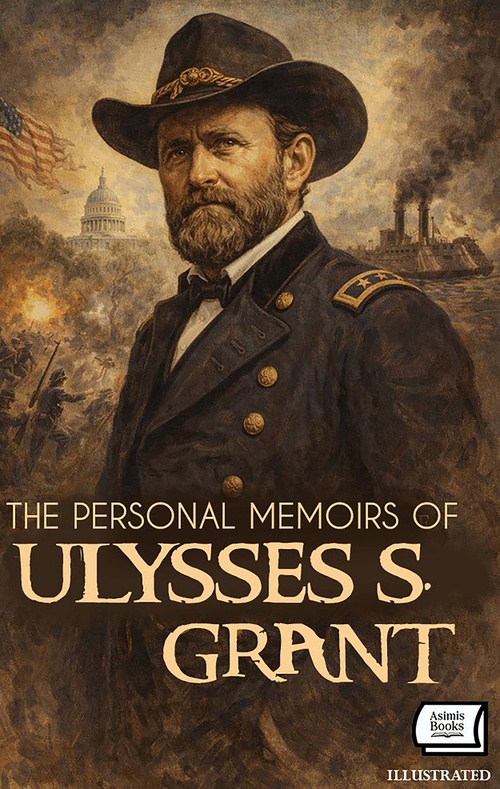 ebook cover of The Personal Memoirs of Ulysses S. Grant. Illustrated, by Ulysses S. Grant