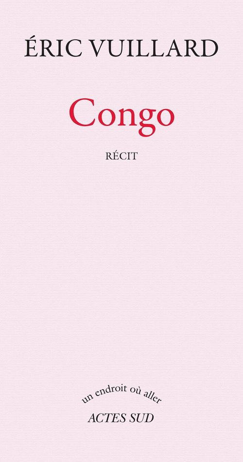 ebook cover of Congo, by Eric Vuillard