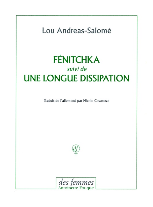 ebook cover of Fénitchka, by Lou Andreas-Salome