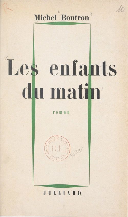 ebook cover of Les enfants du matin, by Michel Boutron