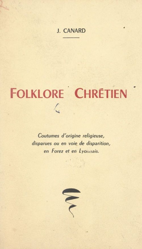 ebook cover of Folklore chrétien, by Jean Canard