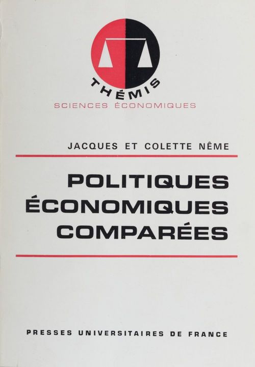 ebook cover of Politiques économiques comparées, by Colette Neme, Jacques Nême