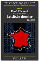 Couverture ebook de Le siècle dernier, de René Rémond