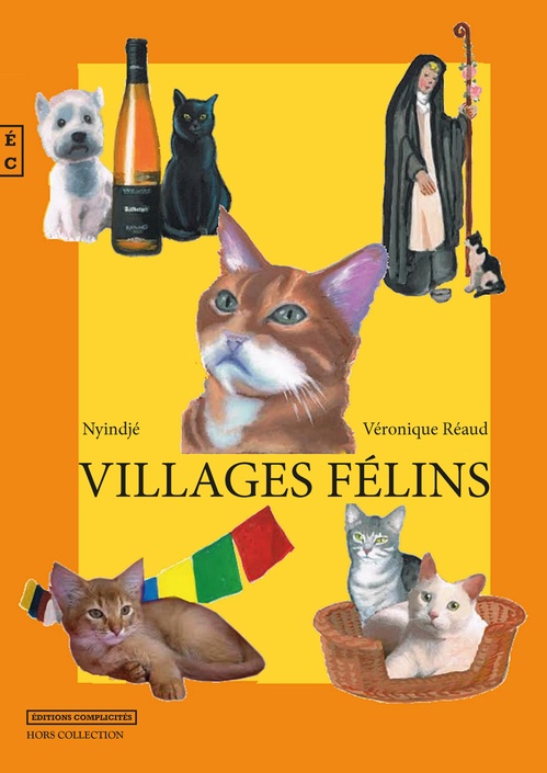 Couverture ebook de Villages félins, de Nyindjé, Véronique Réaud