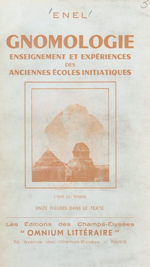 Couverture ebook de Gnomologie, de Enel