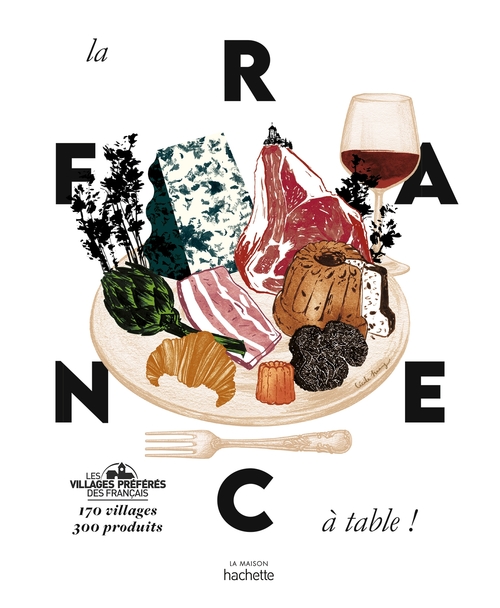Couverture ebook de La France à table, de Collectif
