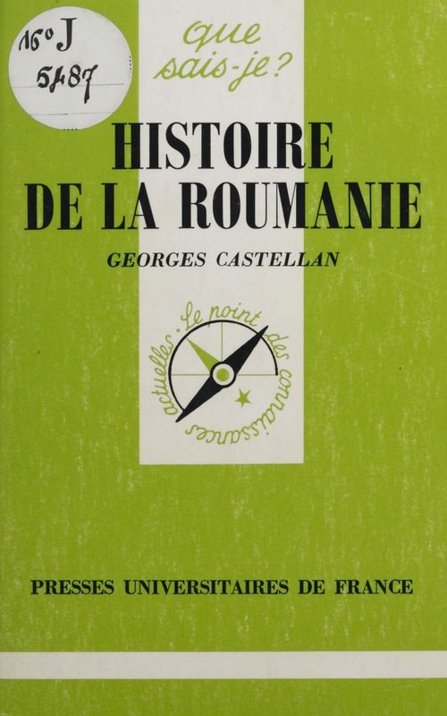 ebook cover of Histoire de la Roumanie, by Georges Castellan