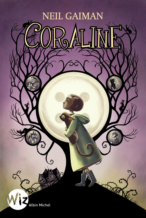ebook cover of Coraline, by Neil Gaiman