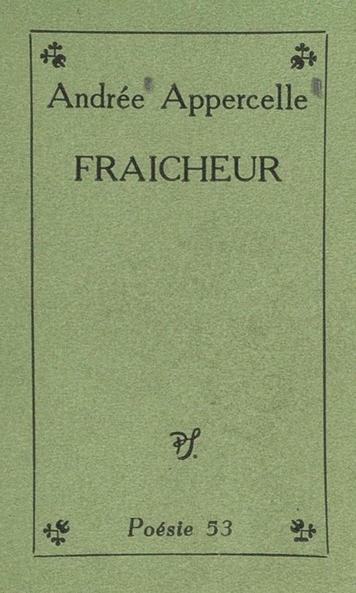 ebook cover of Fraîcheur, by Andrée Appercelle
