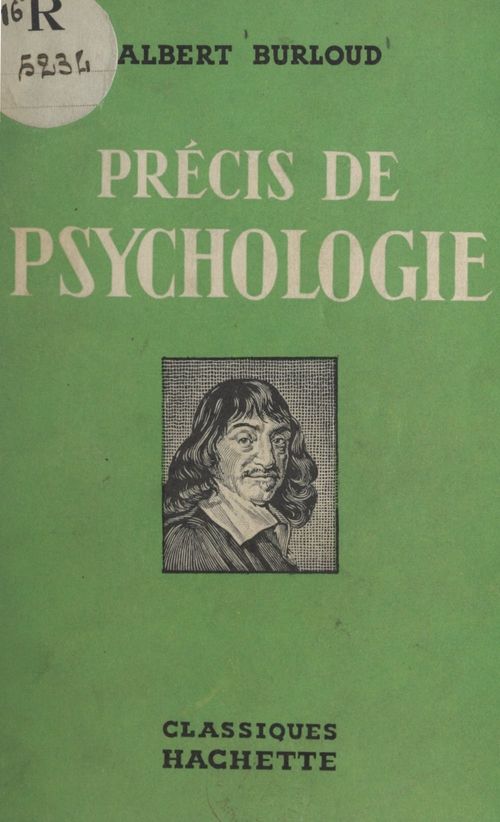 Couverture ebook de Précis de psychologie, de Albert Burloud