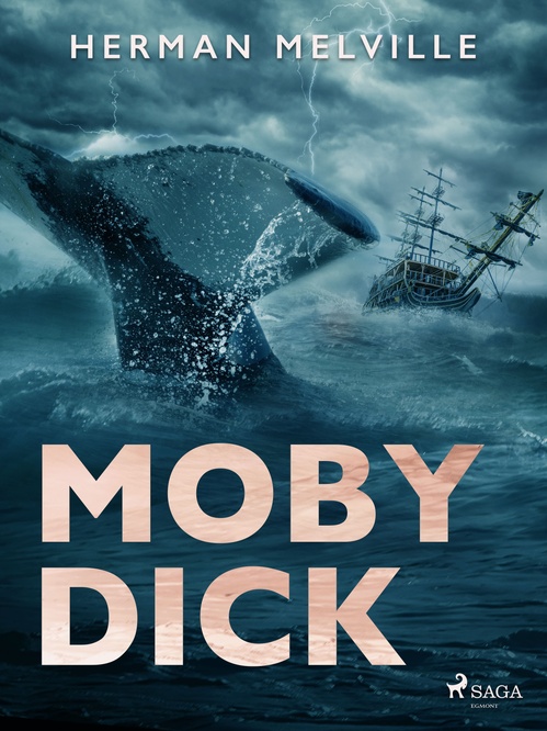 ebook cover of Moby Dick, by Herman Melville