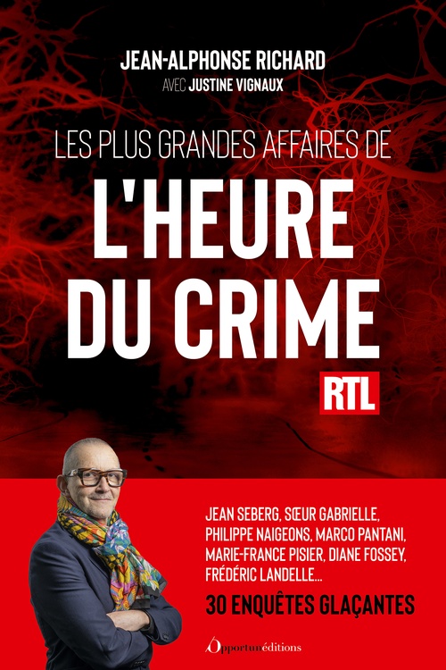 Couverture ebook de Les plus grandes affaires de l'Heure du Crime, de Justine Vignaux, Jean-Alphonse Richard