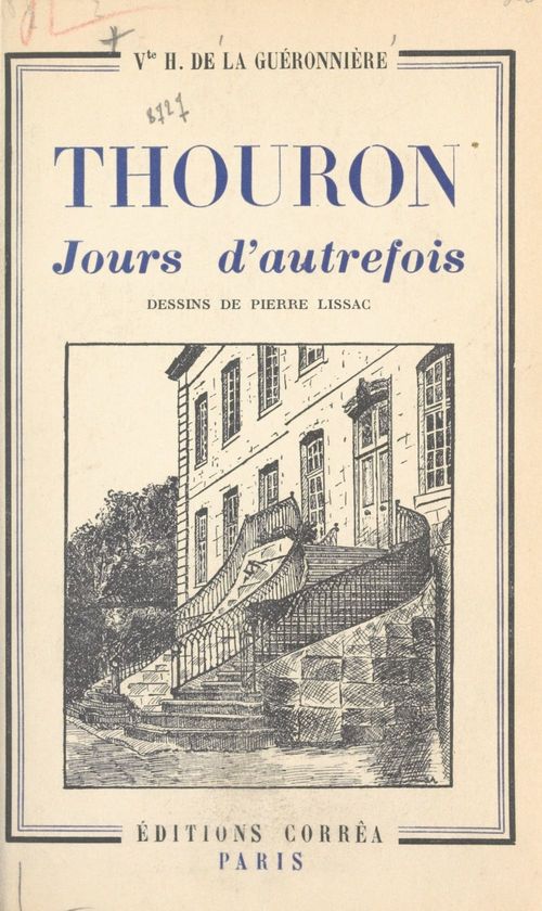 Couverture ebook de Thouron, jours d'autrefois, de Louis Helion De La Gueronniere