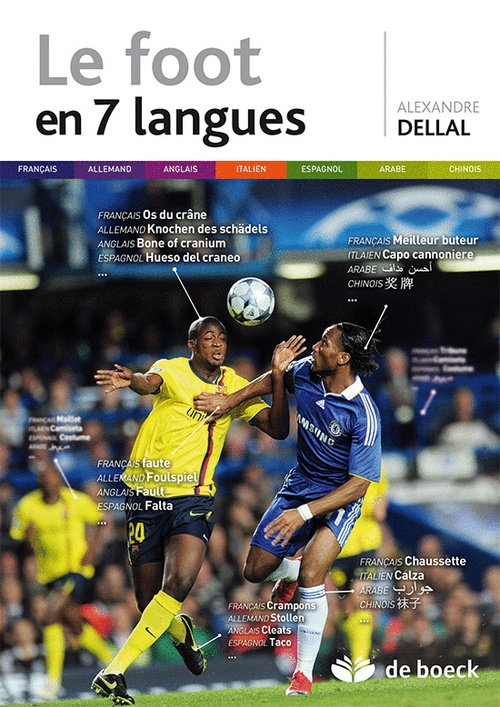 Couverture ebook de Le foot en 7 langues, de Alexandre Dellal