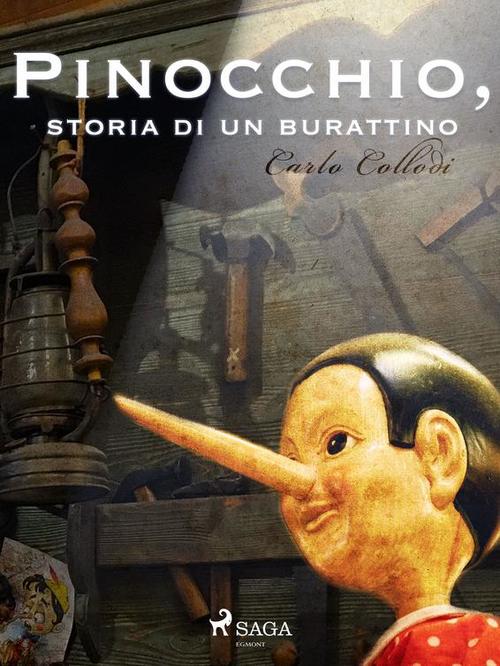 Couverture ebook de Pinocchio, storia di un burattino, de Carlo Collodi